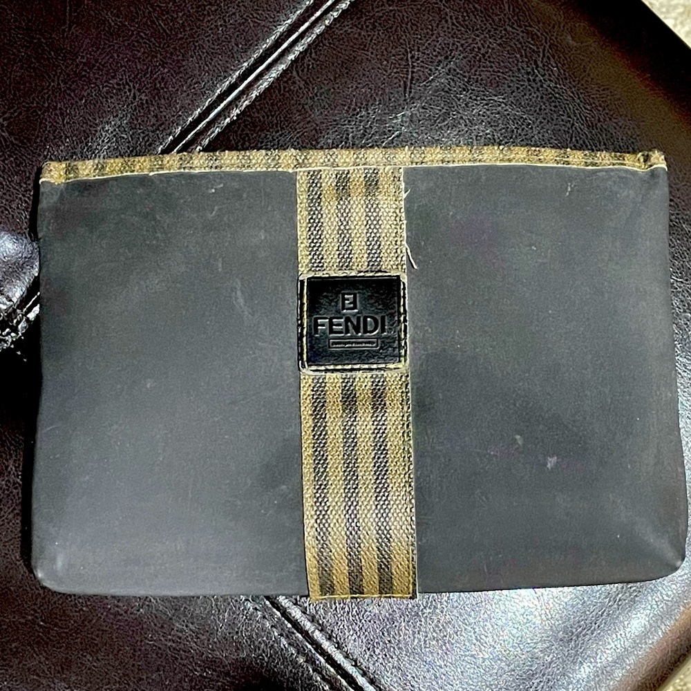 Authentic Fendi Cosmetic Case Pouch Vintage
